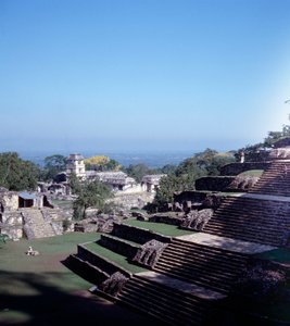 Civilisation précolombienne : vue du site de Palenque à Chiapas