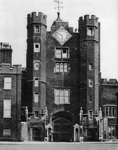 Porte en brique pour un pavillon de chasse royal à St James, Londres, 1926-1927
