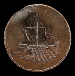 Galère à pleine voile [verso], vers 1510