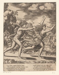 Apollon poursuit Daphné - Meester van de Dobbelsteen