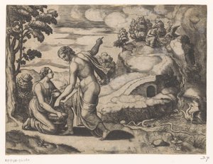 Vénus envoie Psyché à une source gardée par des dragons