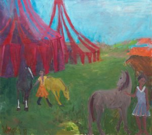 Matinée de passage, 2018 (huile sur toile)