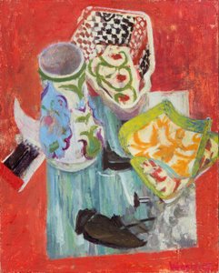 Nature morte sur paysage marin de Manet, 2007 (huile sur toile)