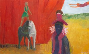 Trois, deux, un, 2019 (huile sur toile)