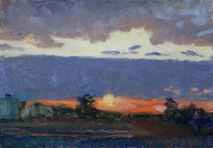 Sans titre (série sur le ciel), 2021 (huile sur toile)