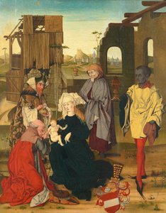 Adoration des Rois Mages - Meister der Anbetung mit dem Bindenschild