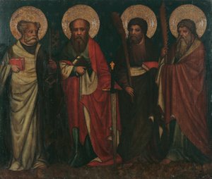 Les apôtres Pierre, Paul, Jacques le Mineur et Simon - Meister von Laufen