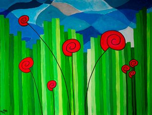 Bâtons de fleurs - Melanie Hermine Lichterfeld