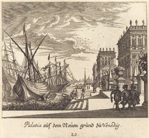 Palais, Venise - Melchior Küsel after Johann Wilhelm Baur