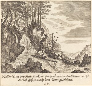 Cascade - Melchior Küsel after Johann Wilhelm Baur