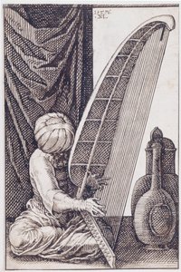 Turc jouant de la harpe, 1576
