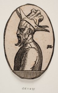 Médaillon ovale avec buste d