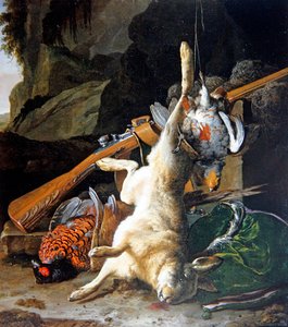 Nature morte de gibier mort