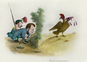 La question romaine : caricature du comte de Cavour, vers 1860