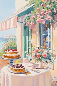 Café-pâtisserie française - Melloi Art Prints