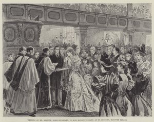 Mariage de M. Asquith, Secrétaire d