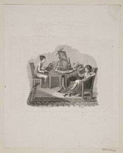 Scène avec deux femmes