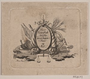 Vignette. "Où règne la connaissance, il y a à la fois conseil et courage" - Meno Haas