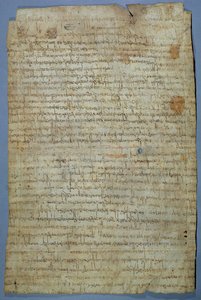 Document écrit par Wadomir (Uuademir) et sa femme, Ercamberta, c.690-691 - Merovingian