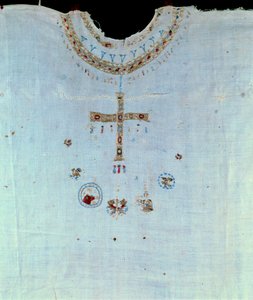 Art mérovingien : habit sacerdotal de Sainte Bathilde