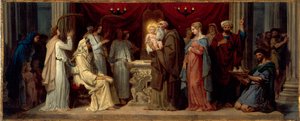 French: Présentation de Jésus au Temple Presentation of Christ in the Temple - Merry Joseph Blondel