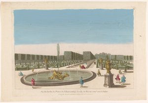 Vue de la fontaine du jardin du Palais Schwarzenberg près de Vienne