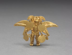 Pendentif en forme de figure ailée, c. 1000-1550