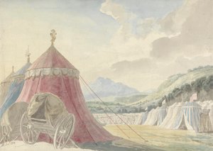 Conception pour le théâtre Haymarket : "La bataille de Hexham", par Colman le Jeune