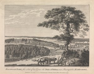Hackwood Park, la Résidence de son Altesse le Duc de Bolton près de Basingstoke, Hampshire (publié par G. Kearsly); page 19 (Volume Deux) - Michael Angelo Rooker