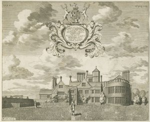 Fisherwick Hall : gravure sur cuivre, nd [1653-1686] - Michael Burghers