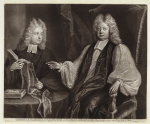 Portrait de Thomas Sprat et son fils - Michael Dahl