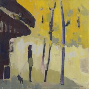 Promenade au bord de la Seine, 2015 (huile sur lin)