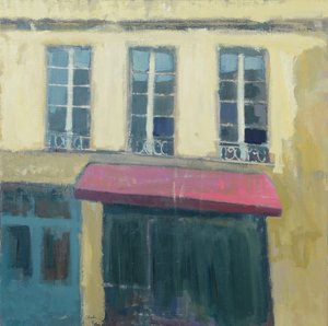 Café Sud-Ouest de la France, 2017 (huile sur lin) - Michael G. Clark