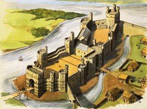 Le château de Caernarvon à l