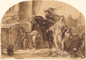 La mort de Priam - Michael Lukas Leopold Willmann