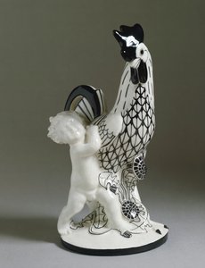 Chérubin avec coq - Michael Powolny