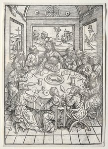Der Schatzbehalter: La Cène, 1491 - Michael Wolgemut