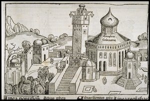 Templum Salomonie du Schedels Chronicle of the World, vers 1493 - Michael Wolgemut