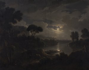 Paysage idéal italien au soir - Michael Wutky