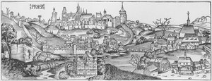 Vue de Prague, illustration du 
