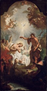Le baptême du Christ - Michel Angelo Unterberger