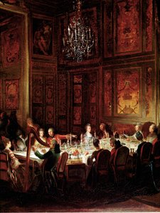 Dîner du prince Louis François de Conti, Palais du Temple (détail)