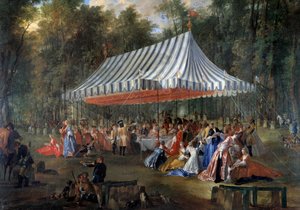 Fête donnée par Louis François Joseph de Bourbon, prince de Conti au prince héréditaire Charles Guillaume Ferdinand de Brunswick Lünebourg