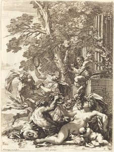 Bacchante avec enfant endormi - Michel Dorigny
