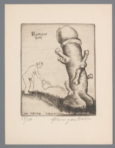 Ex libris de Gianni Mantero (La petite jardinière)