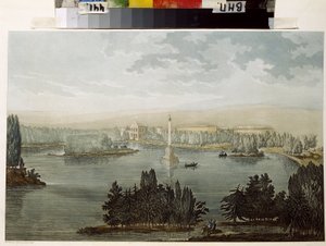 Vue de Tsarkoie Selo. La colonne Chesme - Michel Francois Damam Demartrait