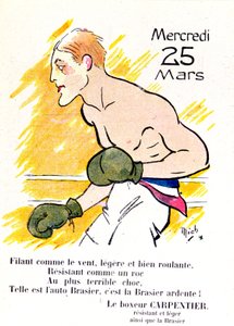 Le boxeur Georges Carpentier, c.1920