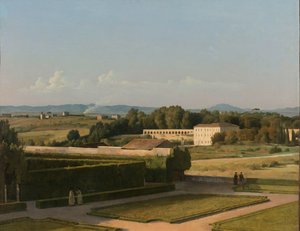 Vue des jardins de la Villa Médicis - Michel Martin Drolling