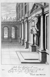 Iphis se pend de désespoir de ne pas avoir pu conquérir Anaxarète, 1655