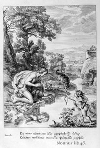 Narcisse amoureux de son propre reflet, 1655 - Michel de Marolles